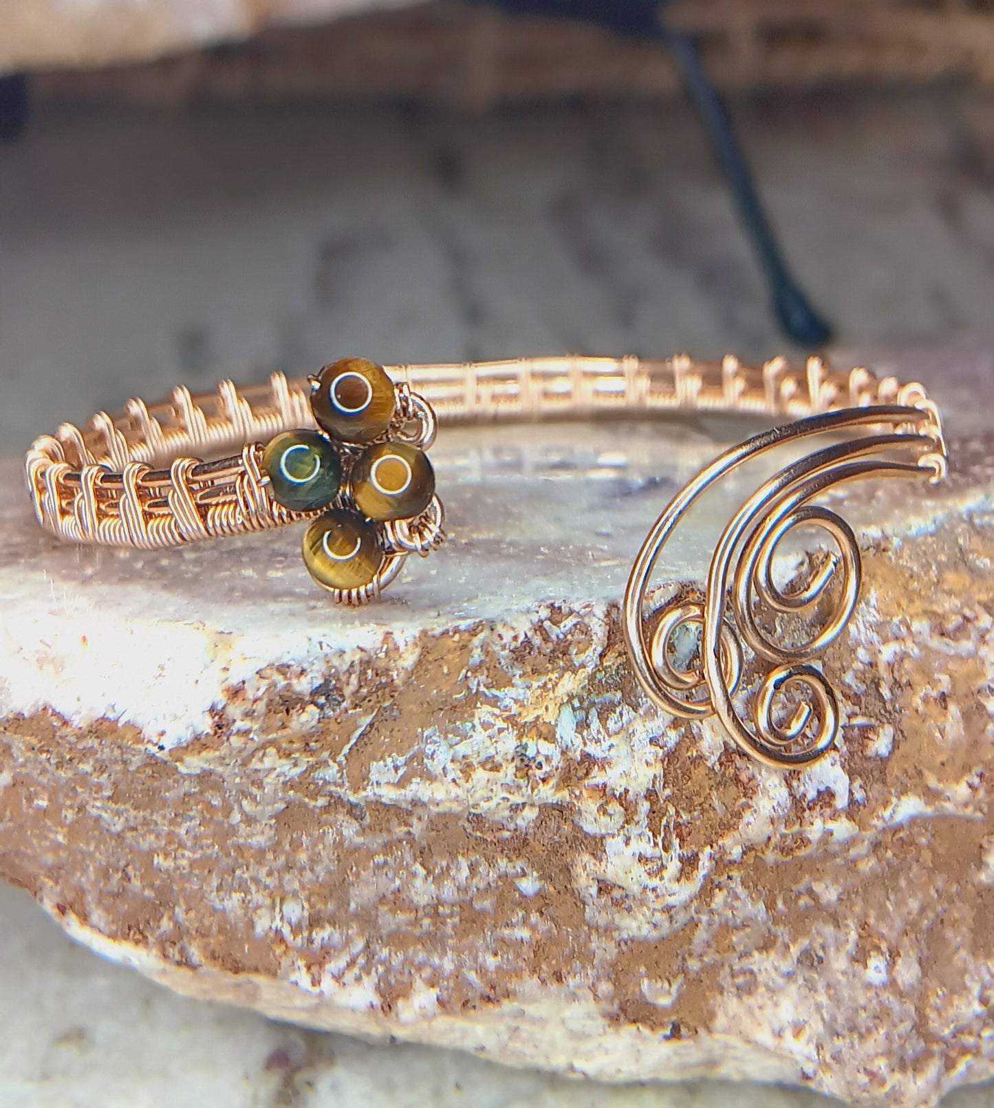 Tiger's Eye Cuff Bracelet