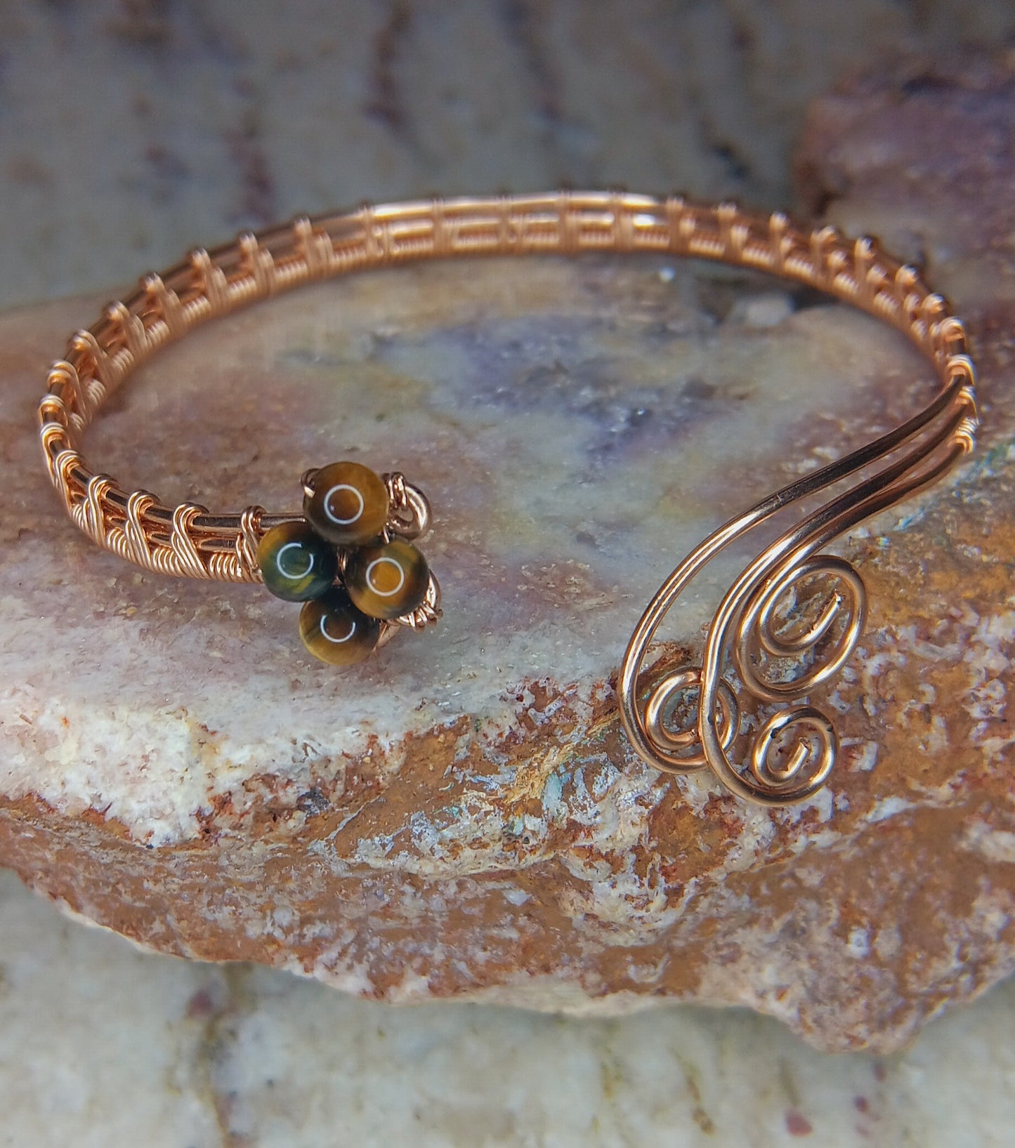 Tiger's Eye Cuff Bracelet