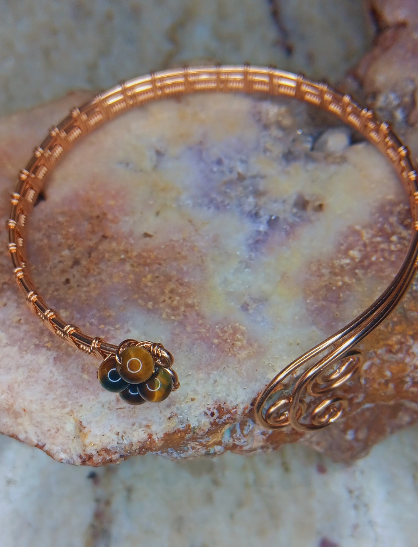 Tiger's Eye Cuff Bracelet