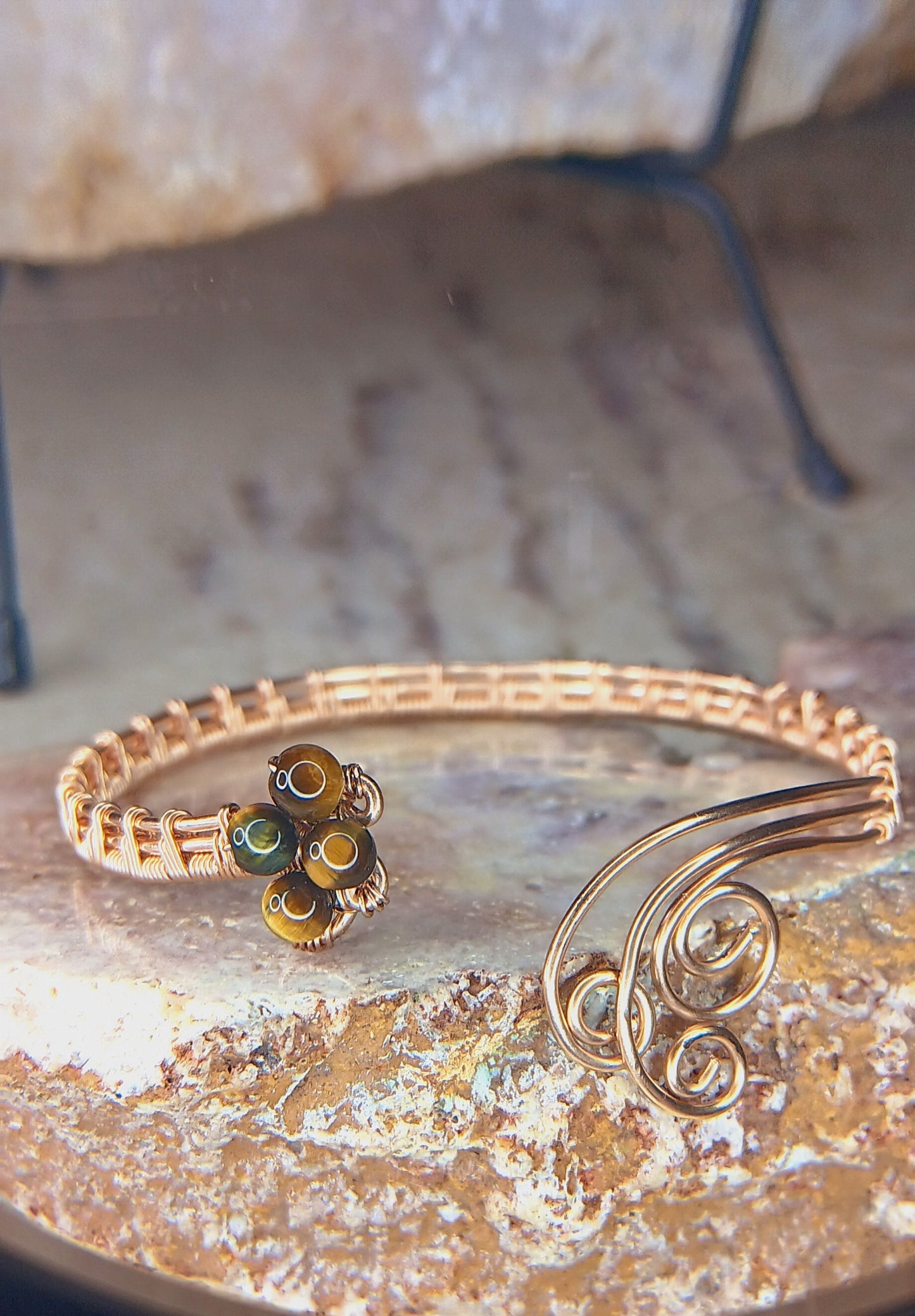 Tiger's Eye Cuff Bracelet