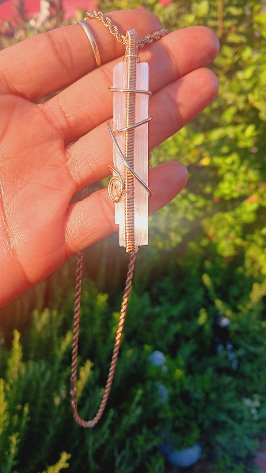 Selenite Pendent