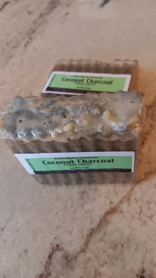 Coconut Charcoal Sea Moss Soap Bar