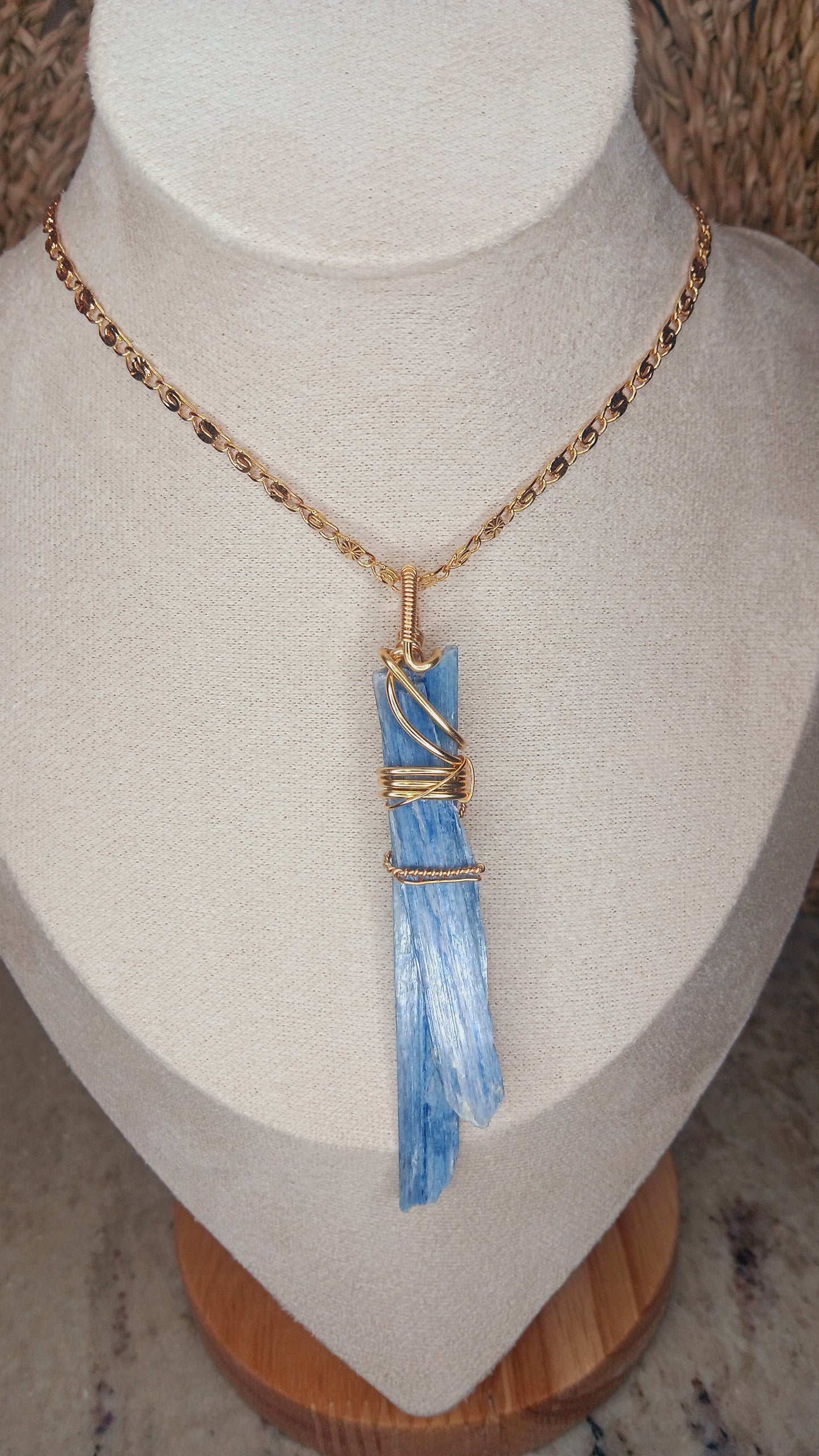 "Balance" Blue Kyanite Pendant Necklace