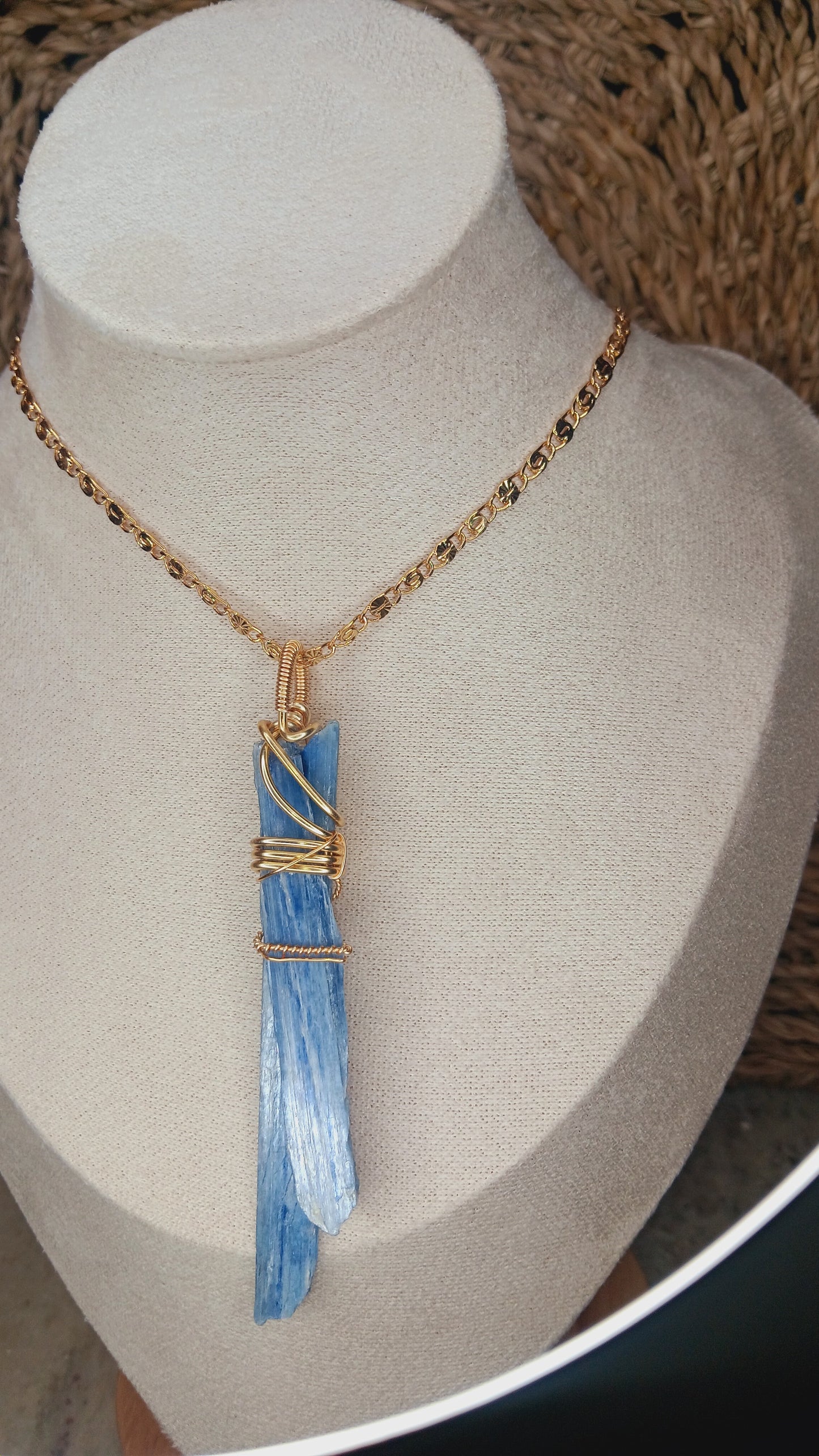 "Balance" Blue Kyanite Pendant Necklace