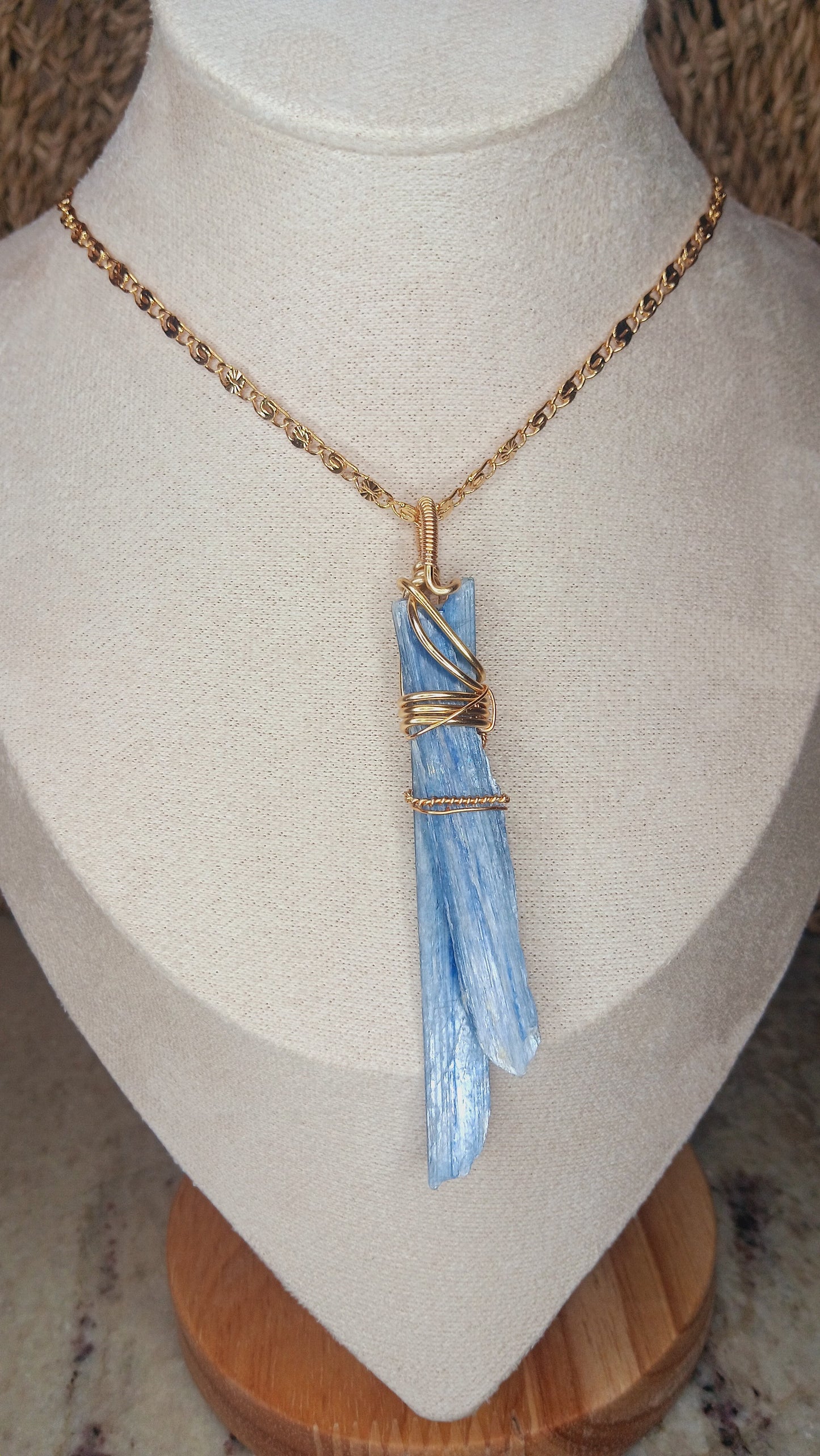 "Balance" Blue Kyanite Pendant Necklace