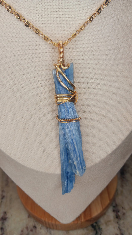 "Balance" Blue Kyanite Pendant Necklace