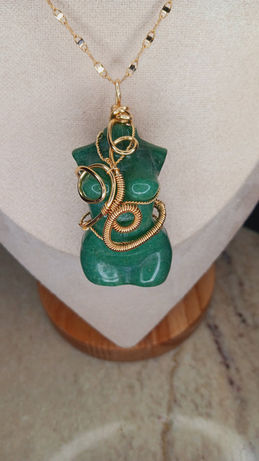 "Green Goddess" Green Aventurine