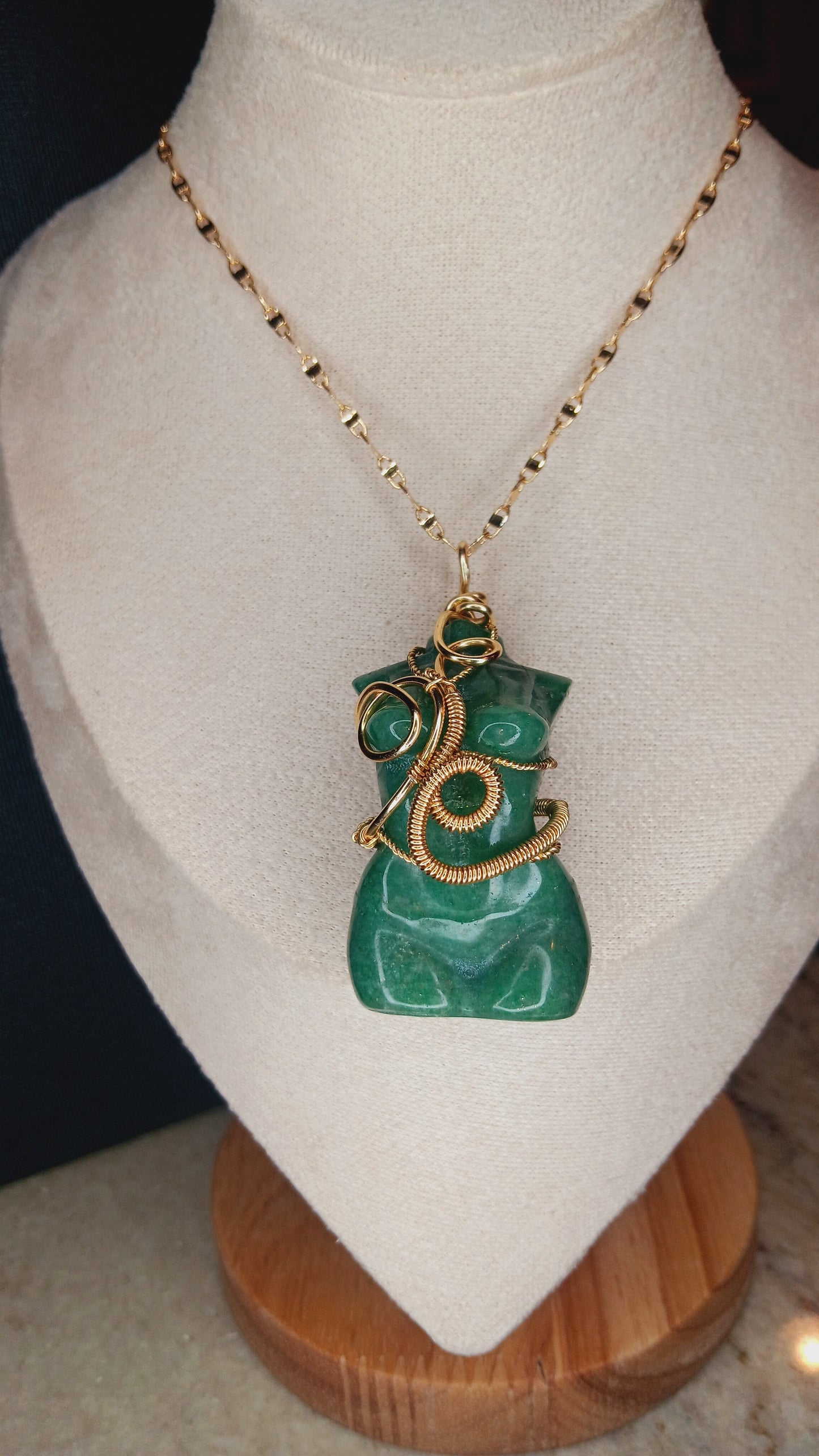 "Green Goddess" Green Aventurine