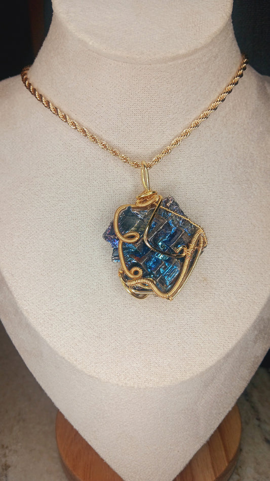 "Element 83" Bismuth Pendant