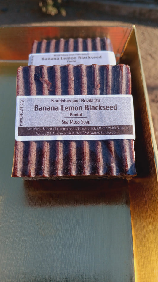 Banana Lemon Blackseed Sea Moss Soap