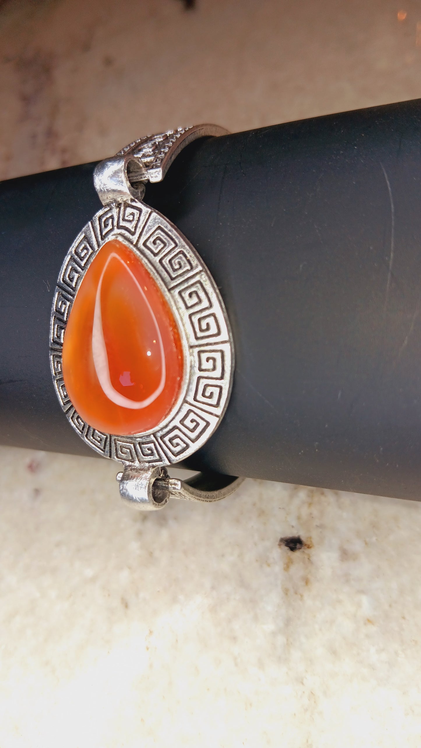 Carnelian Silver Bracelet