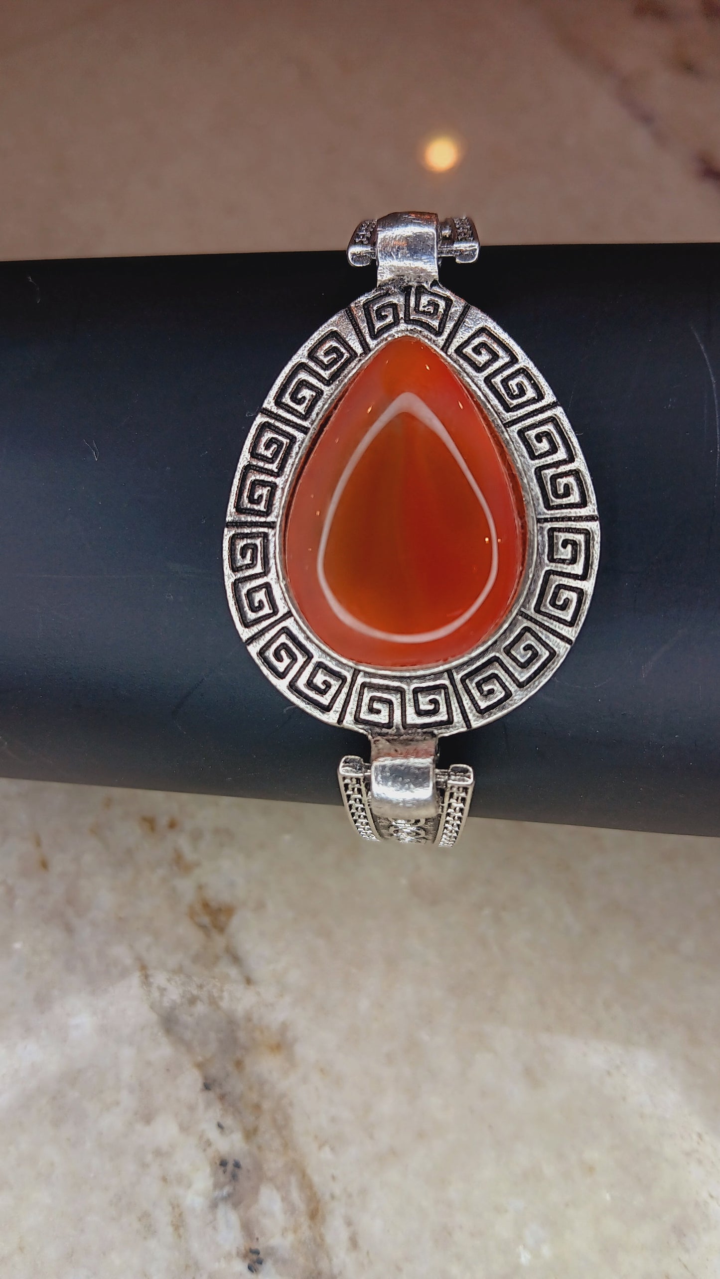 Carnelian Silver Bracelet