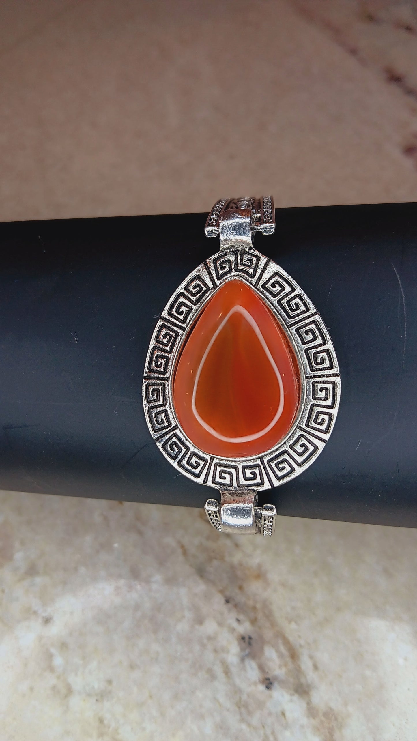 Carnelian Silver Bracelet