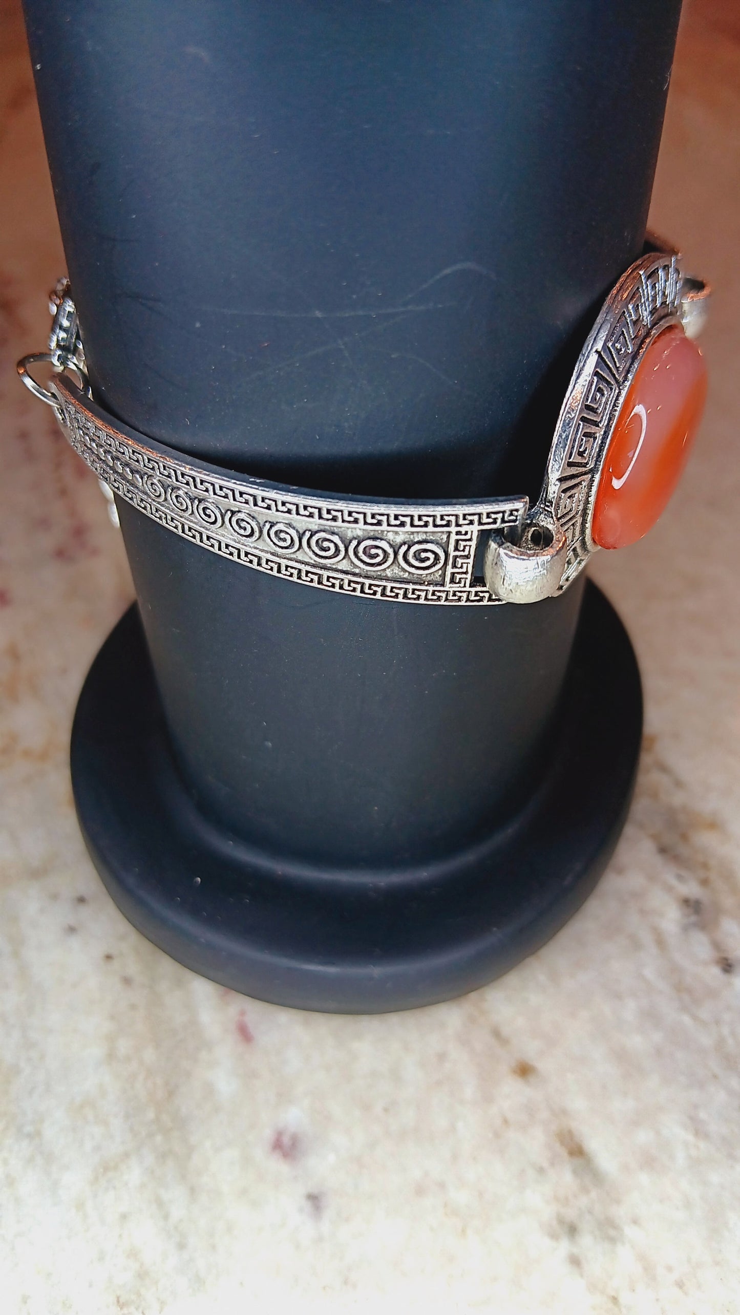 Carnelian Silver Bracelet