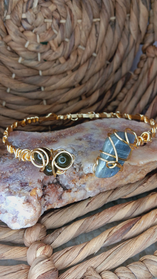 Labradorite Wire Wrapped Choker