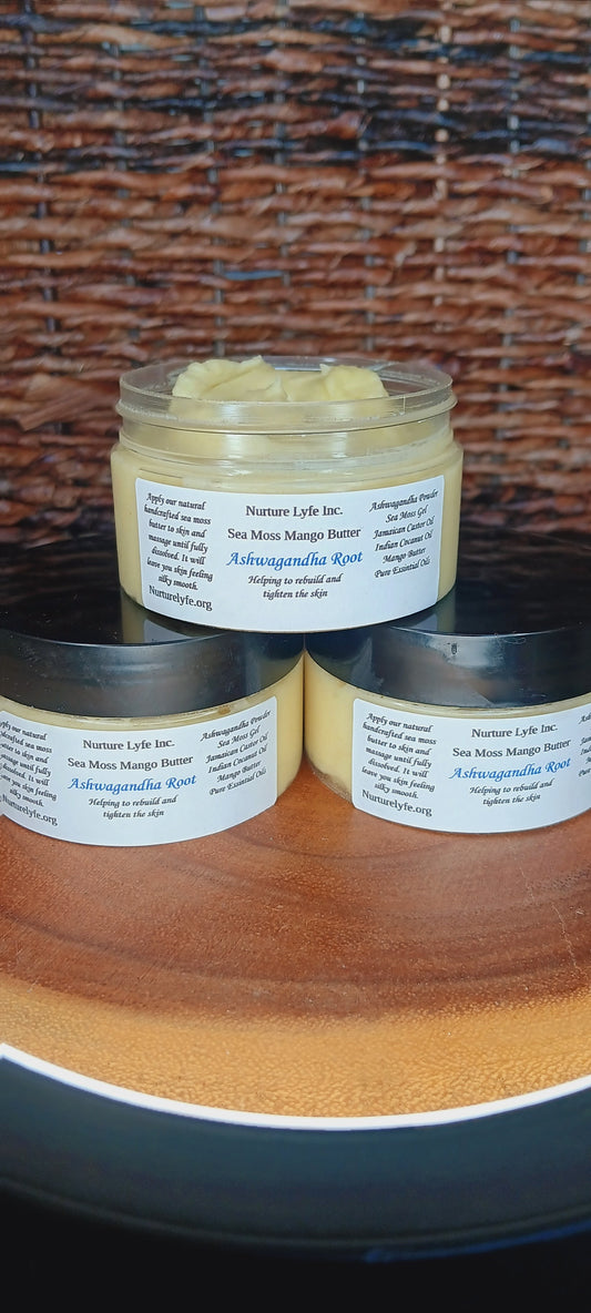 Sea Moss Ashwagandha Root Mango Butter/ Skin Cream