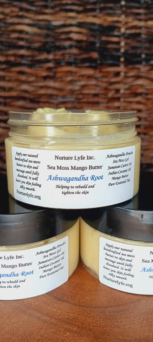 Sea Moss Ashwagandha Root Mango Butter/ Skin Cream