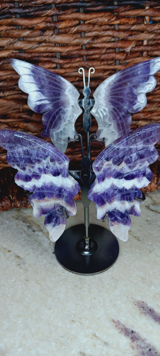 Natural Dream Amethyst Butterfly Wing Crystal/ Reiki Crystal