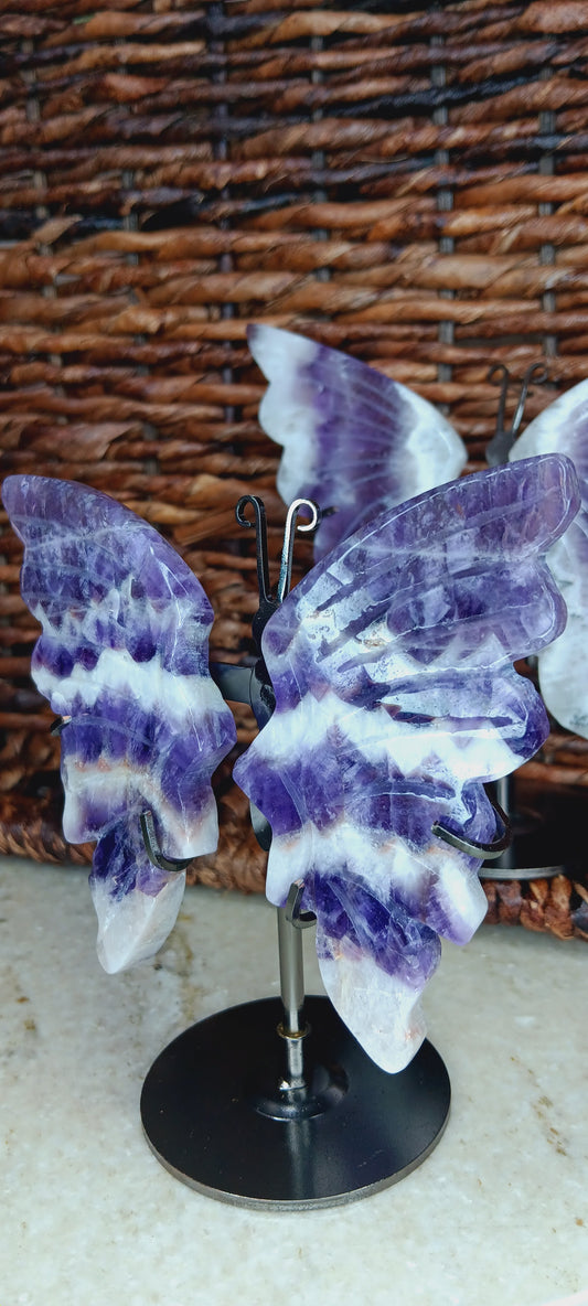 Natural Dream Amethyst Butterfly Wing Crystal/ Reiki Crystal