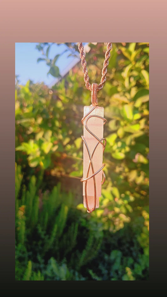 Selenite Pendent