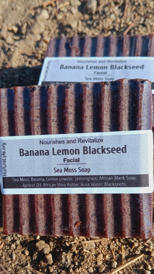 Banana Lemon Blackseed Sea Moss Soap