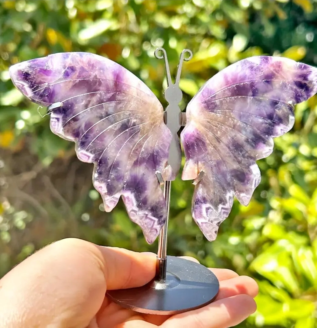 Natural Dream Amethyst Butterfly Wing Crystal/ Reiki Crystal